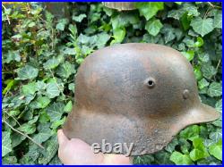 WW2 German Camo Helmet, M35 helmet, Original
