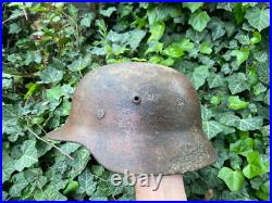 WW2 German Camo Helmet, M35 helmet, Original