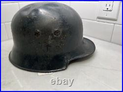 WW2 German Civilian Police Helmet A324 (Estate Militaria Collection)