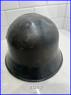 WW2 German Civilian Police Helmet A324 (Estate Militaria Collection)