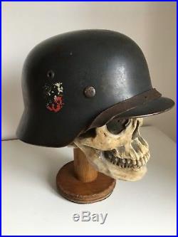 WW2 German Double Decal M35 Helmet