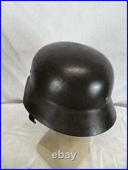 WW2 German/ Finnish Army M-40/55 helmet Finnish Issue Size 59cm Grey Color