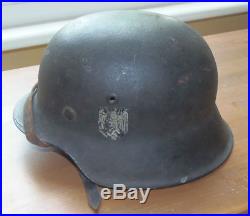 WW2 German Heer Helmet M42 Single Decal Named Untouched Veteran Pick Up