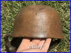 WW2 German Helmet 38 Paratrooper Afrika Crete Size 71 M35 M42