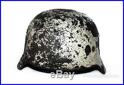 WW2 German Helmet M35 Size 64 Winter Camo. World War II Relic