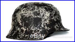 WW2 German Helmet M35 Size 64 Winter Camo. World War II Relic Helmet