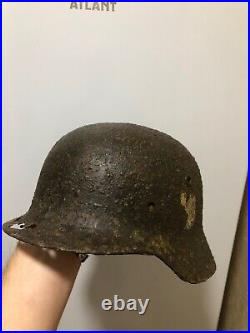 WW2 German Helmet M35 Stalhelm NS66
