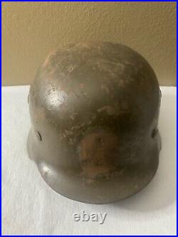 WW2 German Helmet M35 With Original RESERVE SUPPLY Receipt