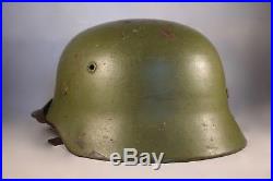 WW2 German Helmet M40 Camo ET64 1941 WWII