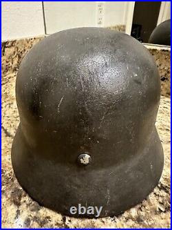 WW2 German Helmet M40 Q66 Original With Liner 58/59cm Untouched Authentic A+++