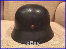 WW2 German Helmet M40 SD Army Vet Bring Back Dome Stamp