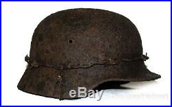 WW2 German Helmet M40 Size 64. The Battle for Stalingrad. World War II Relic