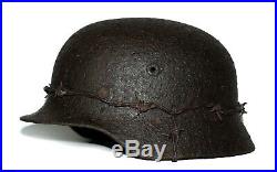 WW2 German Helmet M40 Size 68. The Battle for Stalingrad. World War II Relic