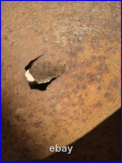 WW2 German Helmet M40 model, big size66 maker -NS-, genuine paint, battle damage