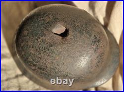 WW2 German Helmet M40 model, big size66 maker -NS-, genuine paint, battle damage