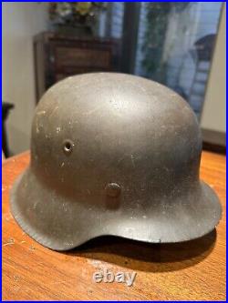 WW2 German Helmet M42 CKL64 Batch#5015 Liner Chinstrap Original Untouched