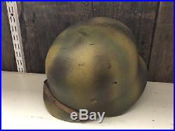 WW2 German Helmet M42 Huge Size Normandy Camo Original