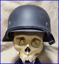 WW2 German Helmet Original M-40. 62 small size after restoration 2