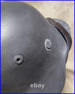 WW2 German Helmet Original M-40. 62 small size after restoration 2