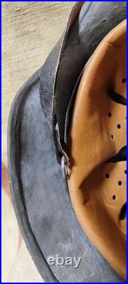 WW2 German Helmet Original M-40. 62 small size after restoration 2