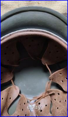WW2 German Helmet Original (M-40). 70 big size after restoration