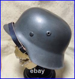 WW2 German Helmet Original M-42. 62 small size after restoration