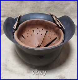 WW2 German Helmet Original M-42. 62 small size after restoration