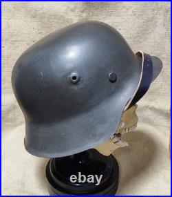 WW2 German Helmet Original M-42. 62 small size after restoration