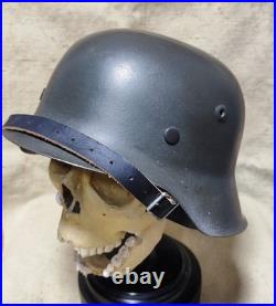 WW2 German Helmet Original M-42. 62 small size after restoration