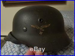 WW2 German Helmet Q66 TOP SHELF HELMET