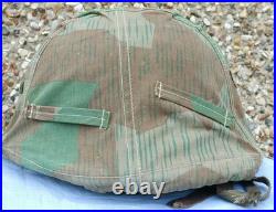 WW2 German Helmet Restored M40 With Camouflage Cover