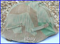 WW2 German Helmet Restored M40 With Camouflage Cover