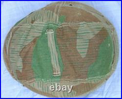 WW2 German Helmet Restored M40 With Camouflage Cover