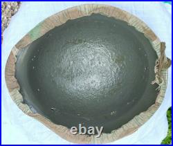 WW2 German Helmet Restored M40 With Camouflage Cover