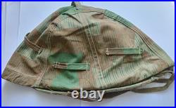 WW2 German Helmet Restored M40 With Camouflage Cover
