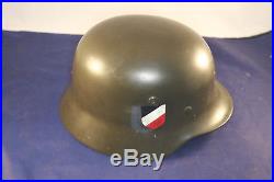 WW2 German Helmet Restored Q64 Size 56 Nice Liner