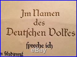 WW2 German Hitler Goring Firma Original Signature No Helmet
