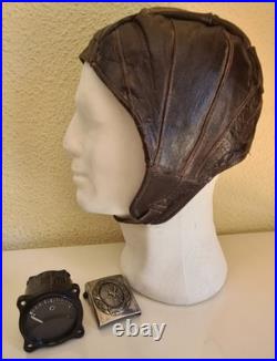 WW2 German Luftwaffe Fl22855 Trim Indicator Me 262 Fw 190 Flying Helmet & Buckle