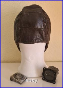 WW2 German Luftwaffe Fl22855 Trim Indicator Me 262 Fw 190 Flying Helmet & Buckle