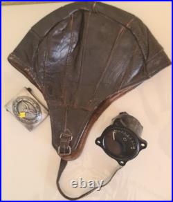 WW2 German Luftwaffe Fl22855 Trim Indicator Me 262 Fw 190 Flying Helmet & Buckle
