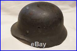 WW2 German Luftwaffe M40 Quist Steel Helmet Size 60/57 Liner & Chinstrap 1941