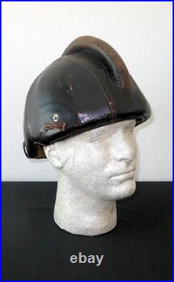WW2 German Luftwaffe SSK90 Fliegerstahlhelm STEEL FLIGHT HELMET VERY NICE