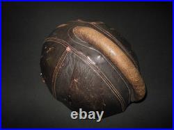 WW2 German Luftwaffe SSK90 Fliegerstahlhelm STEEL FLIGHT HELMET VERY NICE