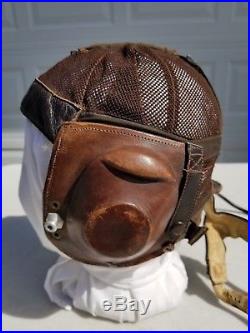 WW2 German Luftwaffe Summer Flight Mesh Helmet Size 57 LKp N 101
