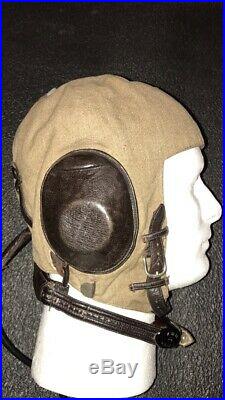 WW2 German Luftwaffe Summer Pilots Flight Flying Helmet LKpS101