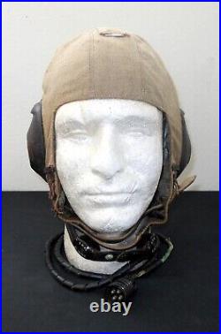 WW2 German Lufwtaffe LKpS101 Fliegerkopfhaube SUMMER FLIGHT HELMET NICE