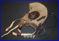 WW2 German Lufwtaffe LKpS101 Fliegerkopfhaube SUMMER FLIGHT HELMET NICE