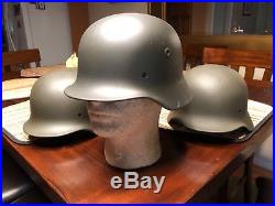 WW2 German M-40 (German / Finnish Helmet shells X 3 size 64)