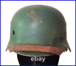 WW2 German M. 40 helmet used by Norwegian army GC size 58
