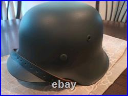 WW2 German M-42 Helmet Refurbished Size 59 ET66 Shell